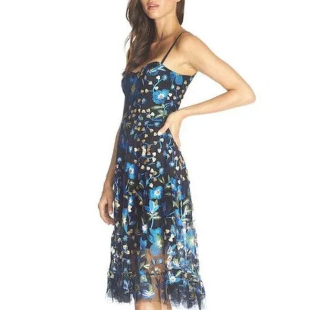 Dress the Population Blue Floral Dress - Picture 4 of 5